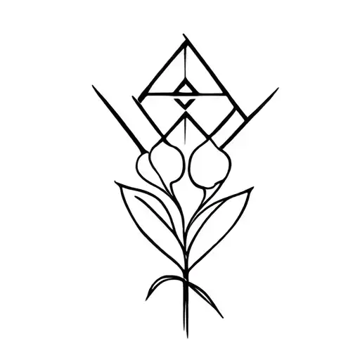 Amazigh Symbole Plus Orchid Flower