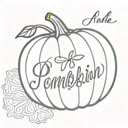 Pumpkin With Name Tag