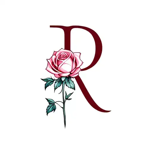 Delicate Rose Her Stalk Needs To Be The Letter R