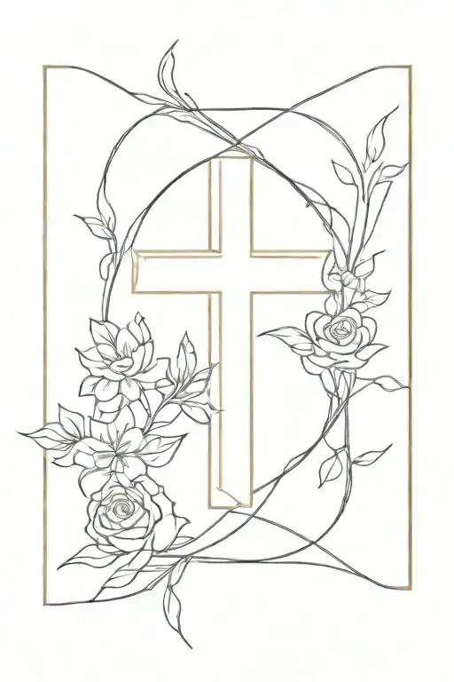 Cross With Strength And Faith Combined