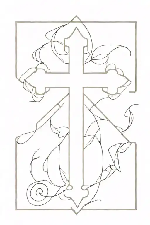 Faith And Strength With A Cross