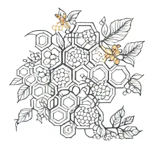 Honeycomb And Vine Intertwined