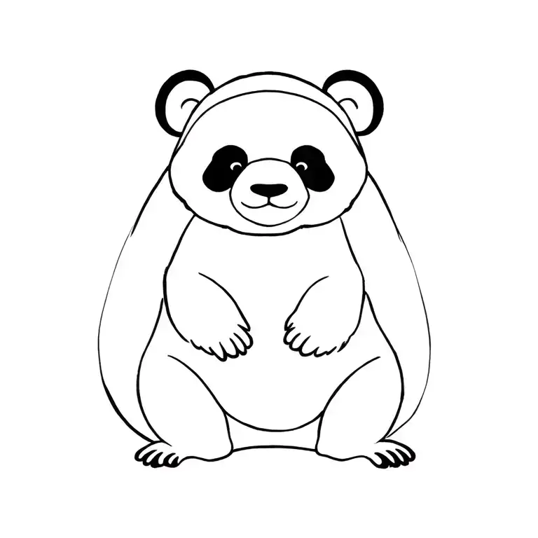 Sitting Panda Sitting