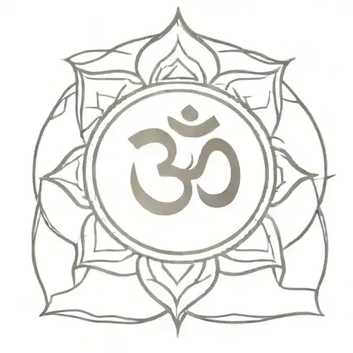 Om Symbol Surrounded
