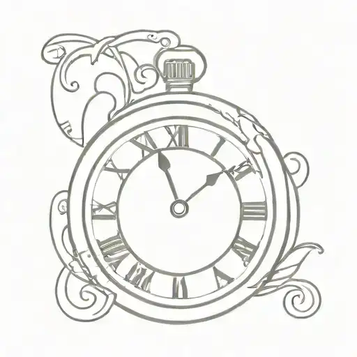 Lucky 7 With Broken Clock Face