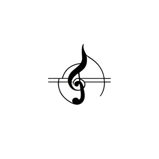 Minimal Tattoo For Pop Rock Music