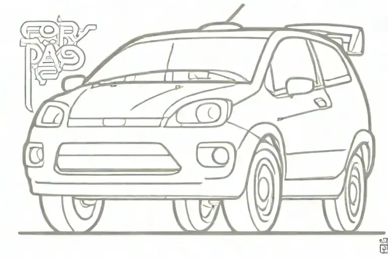 Cartoon Ford Fiesta Mk5 Like From The Cartoon Cars