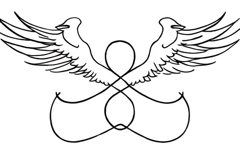 Phoenix And Infinity Symbol Intertwined
