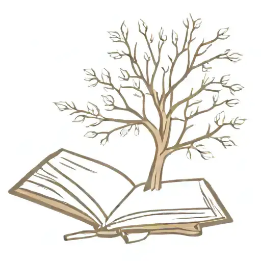 Tree Coming From Book Open In Front