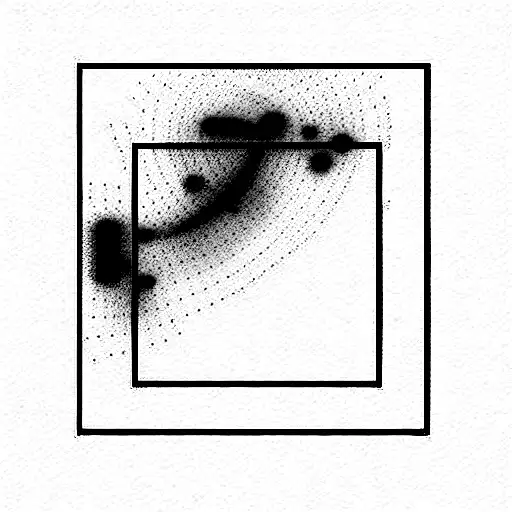 Abstract Tattoo Design In Rectangle