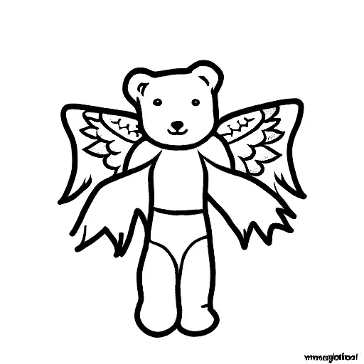 Angel With A Teddy Bear
