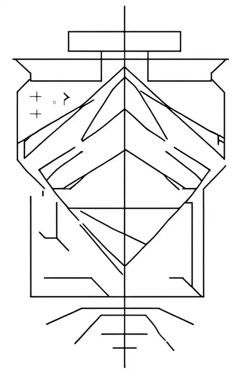 Fine Line Intricate Geometric Patterns Related To Computers And Cyber Security