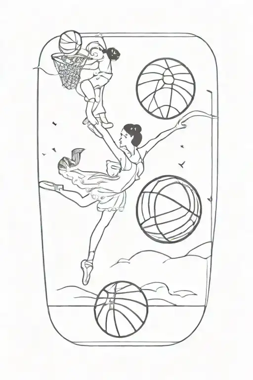 Basketball And Ballet Representing The Client's Children