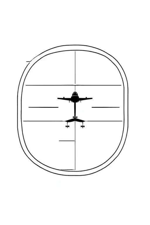 Airplane Window Looking