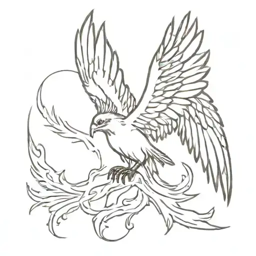 Phoenix Rising From Ashes