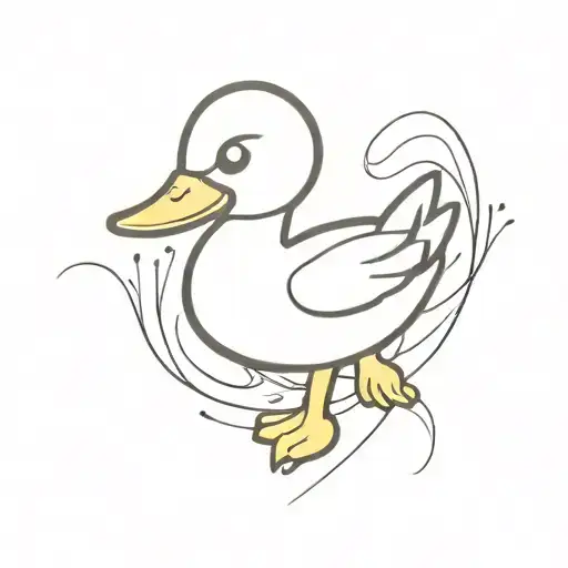 Seductive Cartoon Duck