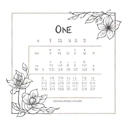 One Date Calendar Page
