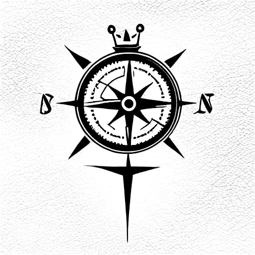 Lion Crown Cross Compass Clock