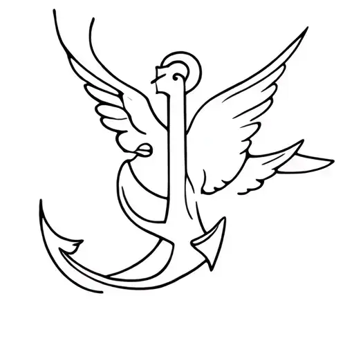 Anchor Swallow Bird Flying