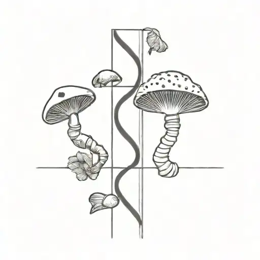 Dna And Mushrooms Tied