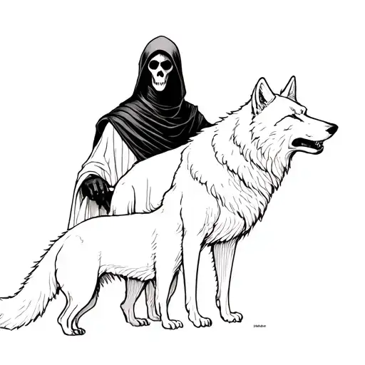 Grim Reaper Holing 3 Wolf's