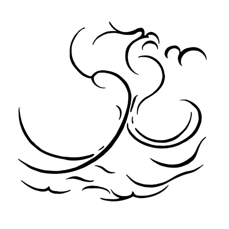 This Is A Wave I Am The Ocean With Wave Forming The Shape