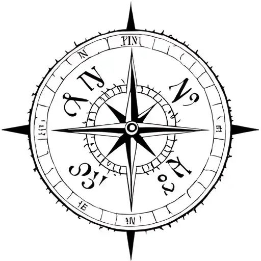 Compass Religious Related Clouds Forming Clock Hands