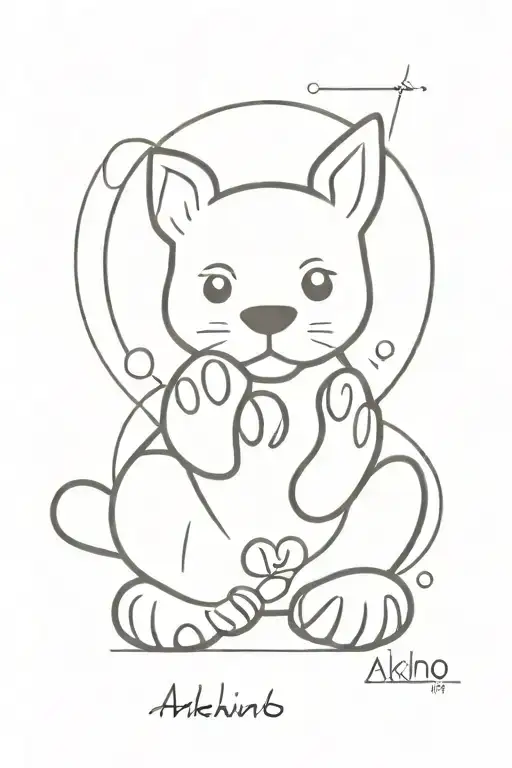 Akihiro Word And Small Paw