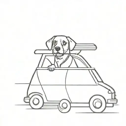 Dog Passenger In Car