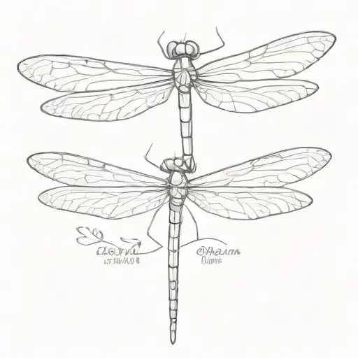 Dragonfly Outline No Details