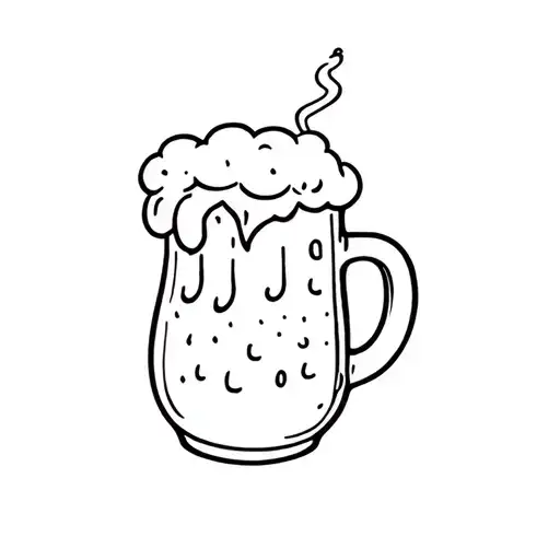 Disenchantment Series Princess Bean With Beer Black Linear