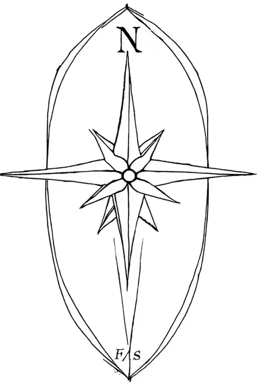 Compass Rose Map Made