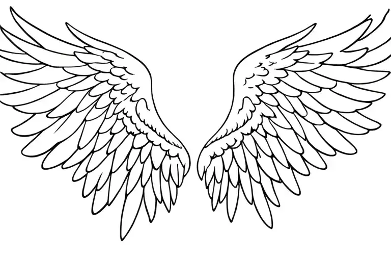 Angel Wings Spread Wide
