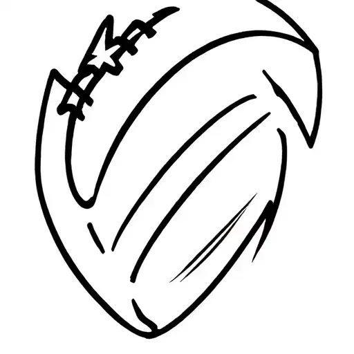 Football Us Flag Downward Spiral Bound