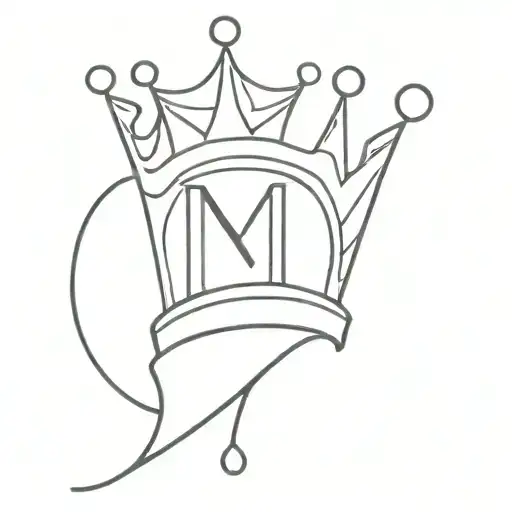 Crown Made Of Three M M M Letter