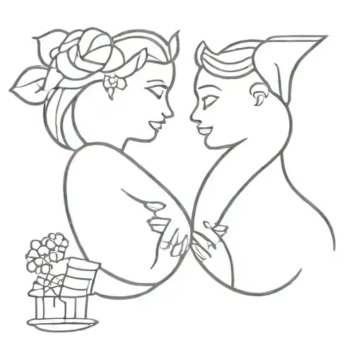 Couple Tattoo For Best Friends