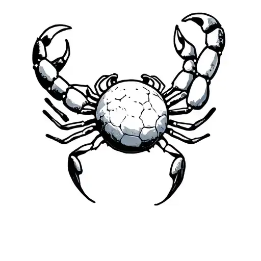 Child Who Holds A Ball With The Astro Scorpion Sign In