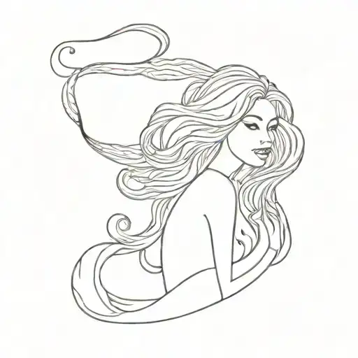 Mermaid With Curly Hair