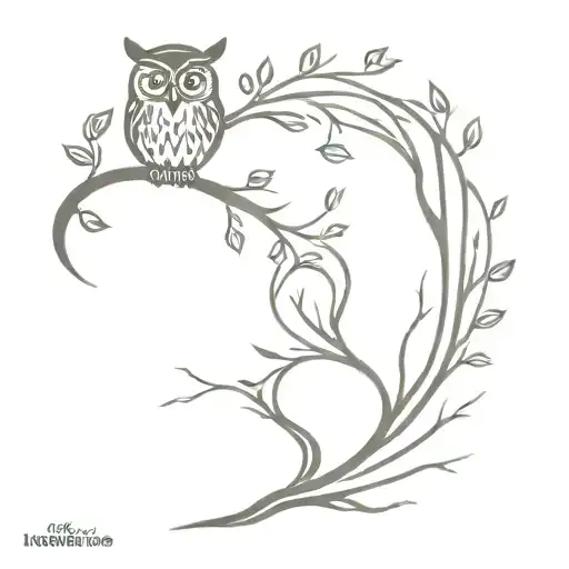 Owl And Tree Of Life