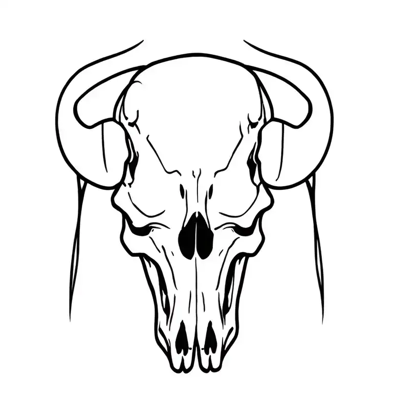 Skull And Bull Skull