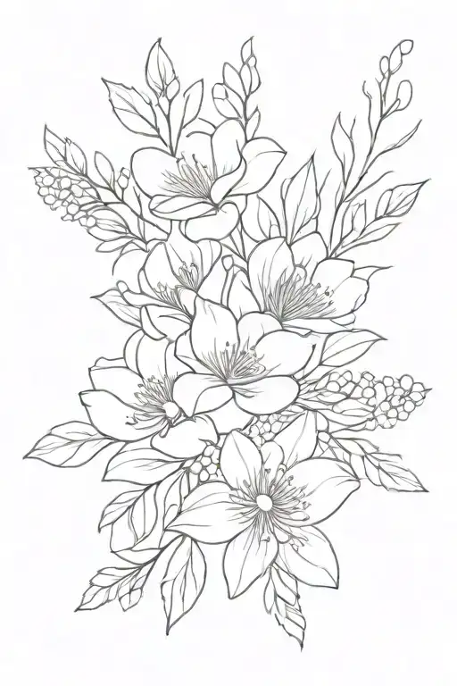 Birth Flower Bouquet