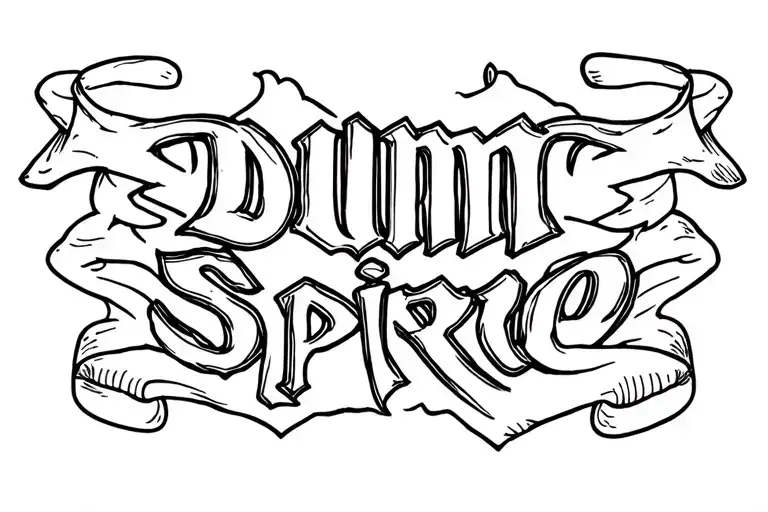Banner With 'Dum Spiro Spero'