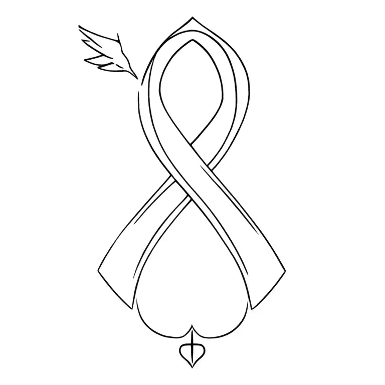 Cancer Ribbon Bird Celtic