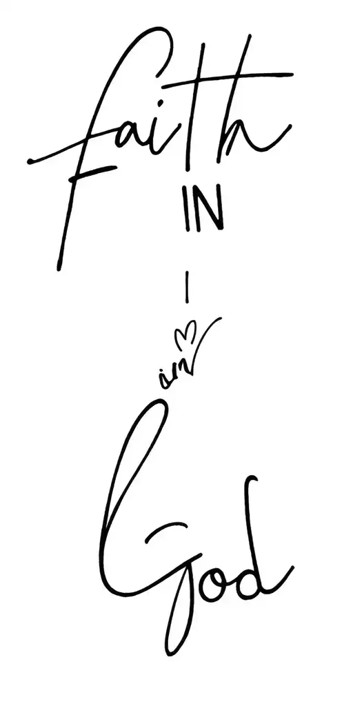 Girly Feminine Faith In God Puerto Rican Minimalistic Fine Line Strength Self Love