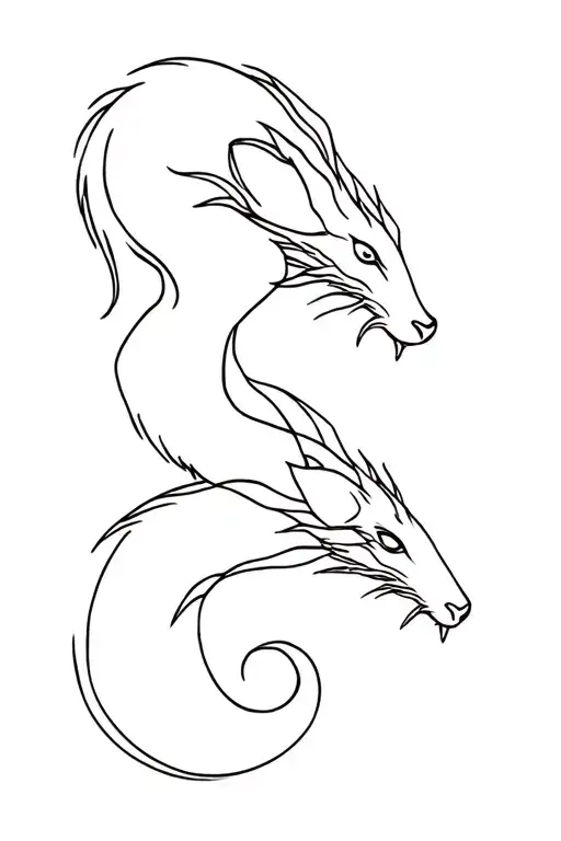 Monkey Rat Ox Dragon Intertwined