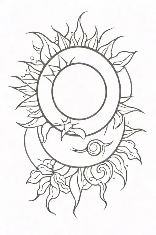 Sun And Moon Surrounded