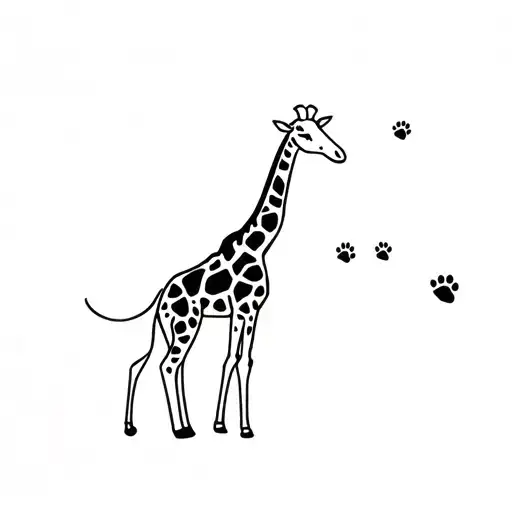 Simple Starts Planet Paw Print Giraffe