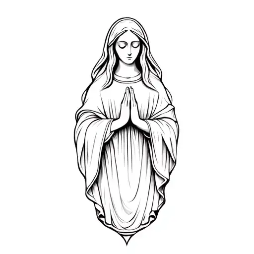 Witchy Virgin Mary Praying