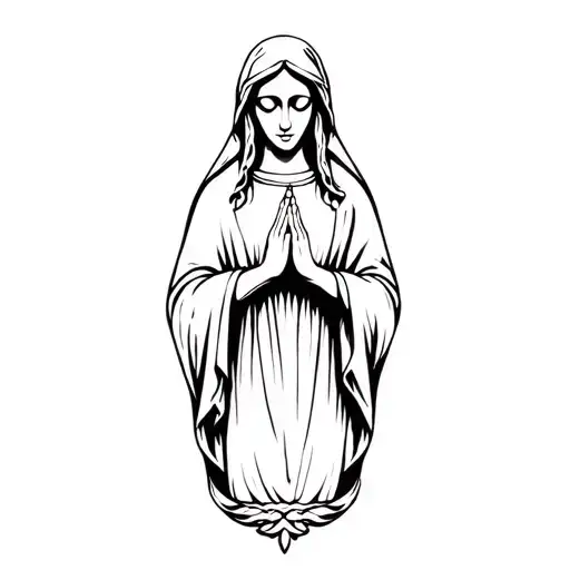 Witchy Virgin Mary Praying