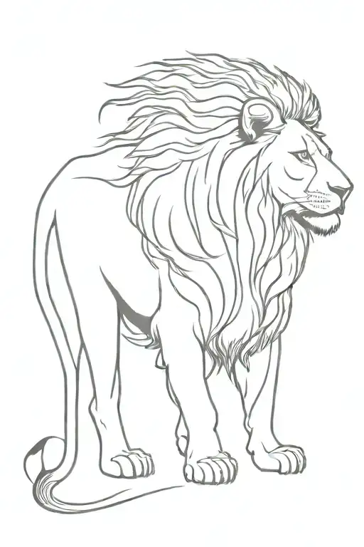 Lion Standing